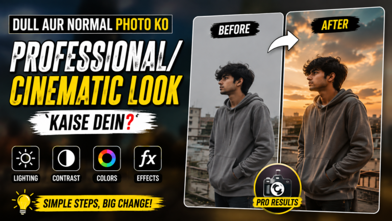 Professional cinematic photo editing