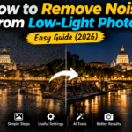 How to remove noise from low-light photos - before and after